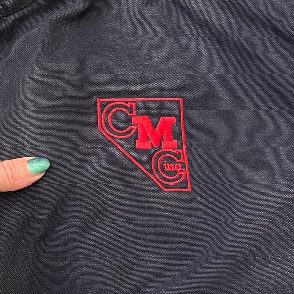 Vintage Carhartt Coat Jacket Distressed Duck Canvas Blue XXXL 3XL Tall 3XLT - Picture 5 of 8